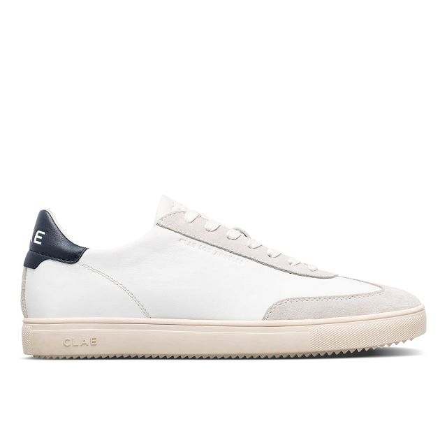 CLAE DEANE Shoes Womens USA017-I93 In White Leather Navy